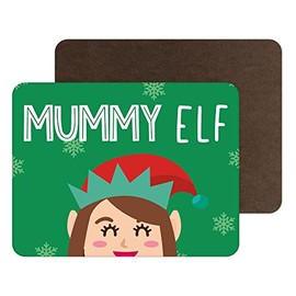 Funny Novelty Christmas Placemats | Place Mat Food Table Mat Dinnerware | Mummy Elf | Funny Joke Table Accessory | PM13