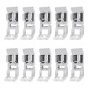 10PCS Straight Stitch Presser Foot Mini Portable Durable Stainless Steel