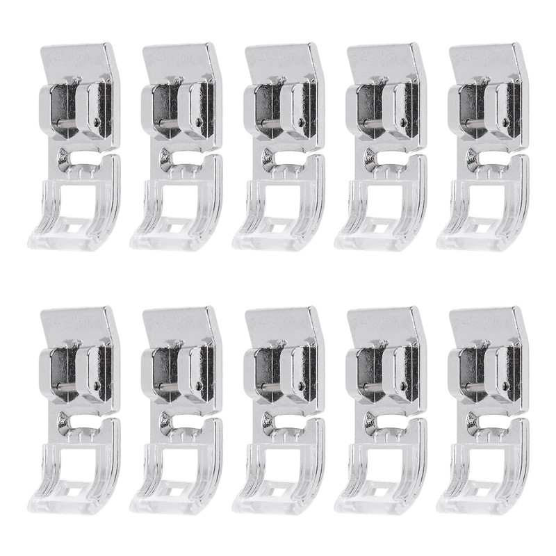 10PCS Straight Stitch Presser Foot Mini Portable Durable Stainless Steel