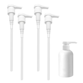 Zwenjuan Wiederverwendbarer Pumpspender,4 Stück Dosierpumpe,Sirup Pumpe für Best Body Sirup,Wiederverwendbare Sirup Pumpspender, Austauschbarer Pumpspender Aufsatz für 28/410 Gewindebehälter Flasche