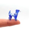 Sansukjai Dachshund Micro Tiny Figurines Hand Blown Glass Art Animals
