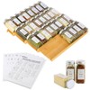 KitHero Spice Drawer Organizer with 28 Spice Jars,216 Labels,50 Non-slip