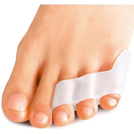 Toe Separator & Protectors, Gel Toe Separators for Overlapping Toe, Curled Pinky Toe