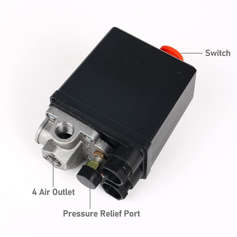 Pressure Switch Air Compressor Pressure Regulator Compressor with Pressure Gauge