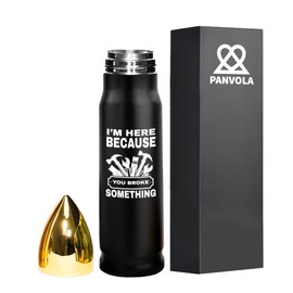 Panvola I'm Here Because You Broke Something Carpenter Gifts Mechanic Dad Husband From Wife Mom Son Daughter Coworker Bullet Tumbler Stainless Steel Tumbler 17 oz Black