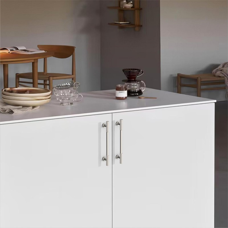 KNOKLOCK 10 Pack 5 Inch(128mm) Kitchen Cabinet Handles Brushed Satin