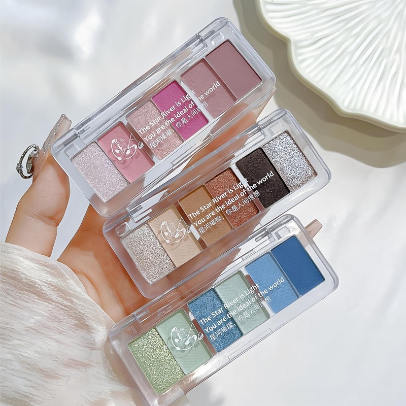 NICECONE Brown Eyeshadow Palette 6 Colours - Warm Nude &