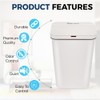 SIMPLI-MAGIC 79502 13 Gallon Touchless Sensor Trash Can, Rectangle Garbage