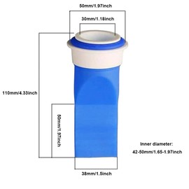 TopHomer Drain Backflow Preventer Deodorant Design with 2 Rings for Pipes Tubes in Toilet Bathroom Kitchen Easy to Use