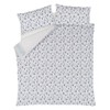 Sleepdown Abstract Brush Strokes White Teal Navy Reversible Duvet Cover