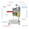 PANEKOLO Rotary Tool Workstation, Free Standing Mini Drill Press Work