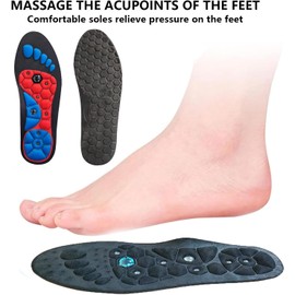 PANYIXUAN Magnetische Akupressur Einlegesohlen, Original für Schmerzende Füße Verteilt Fußdruck ﻿ (M 40-43)