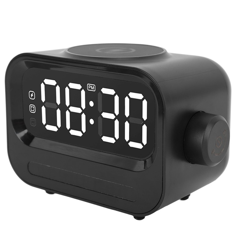 3 in 1 Digital Alarm Clock LED Display 15W 2