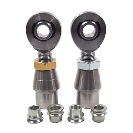 QS Components 1/2 X 5/8-18 Chromoly Panhard Bar Kit with 1/2-3/8 High Misalignment Spacers & Bung .095, Rod End, Heim Joint