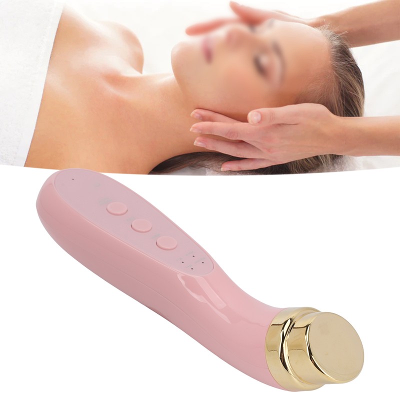 Facial Beauty Massager Hot Compress Vibration EMS Microcurrent Skin Tightening