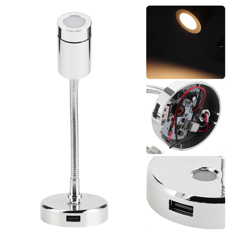 12VDC 1500LM LED Reading Light Rotation Adjustable Marine Car Table