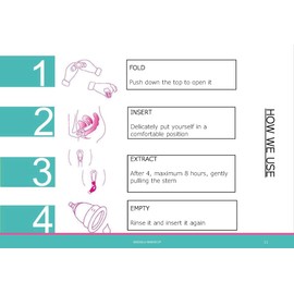 Menstruationstasse MamiCup® Weiches, flexibles, wiederverwendbares medizinisches Silikon (Transparent, L)