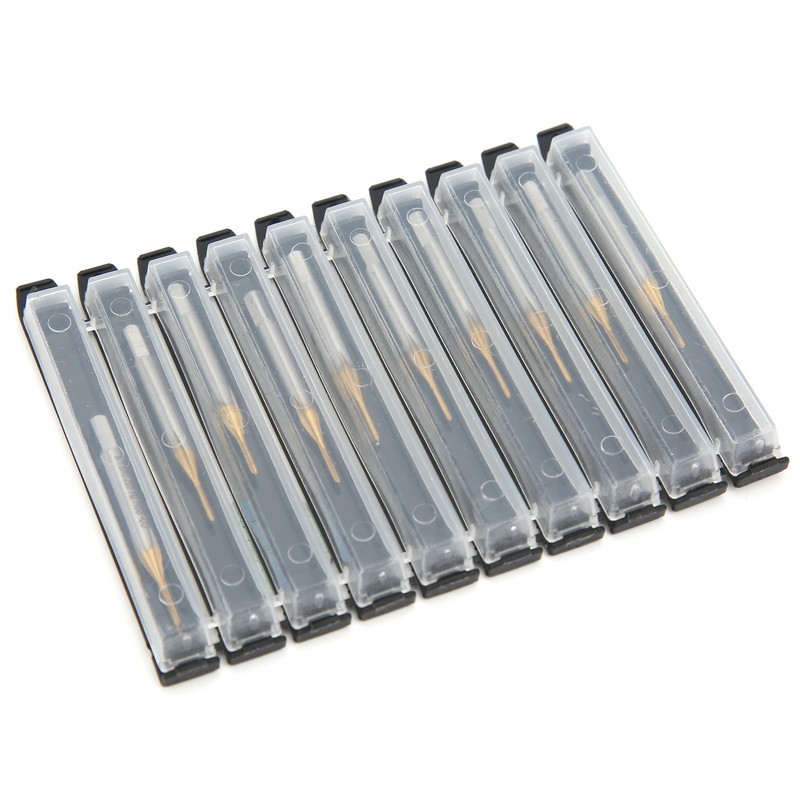 10pcs M0.9x0.225 Screw Tap High Speed Steel Drill Bits for