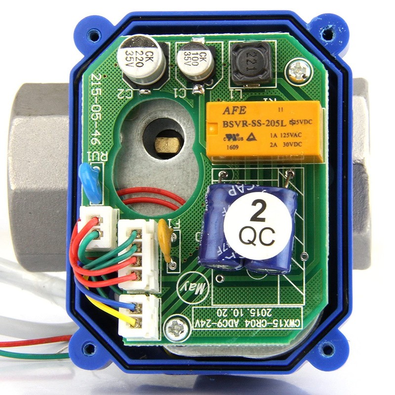 U.S. Solid motor ball valve, 9-24V AC/DC, 2 wires, automatic