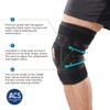 Comforband Adjustable Hinged Knee Brace, with Dual Side Polycentric Hinges