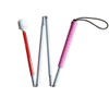 Aluminum Mobility Folding White Cane for Vision Impaired and Blind