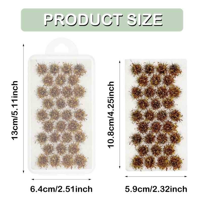 Attuslla Miniature Flower Clusters Static Grass Tufts Artificial Grass Terrain