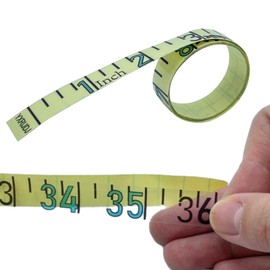 Fish Rulers 36" Clear Boat Measuring Tape 2Pcs Adhesive Fish Measuring Sticker Boat Ruler to Boat Truck Rod Kayak (36 * 0.5 inch)