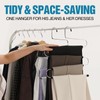 ICOFUPO Multiple Space Saving Non Slip Foam Padded Pants Hangers