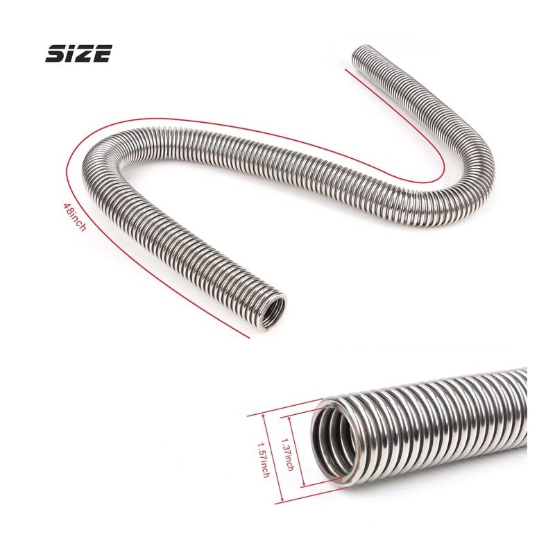 iRKY 48" Flexible Radiator Hose Stainless Steel Universal Water Hoses