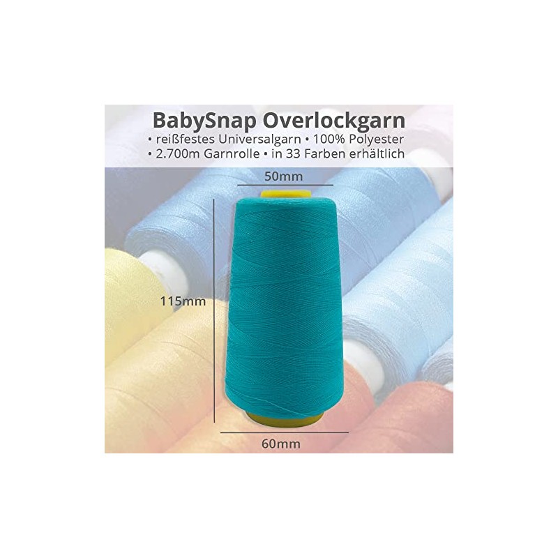 Baby Snap Overlock Yarn 4 x 2700 m (Dark Red)