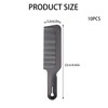 10 Pack 8.66 in Barber Comb, Black