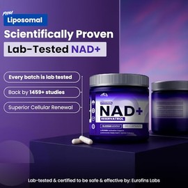 PURE HEALTH MAX Suplemento de resveratrol PHM NAD - Suplementos liposomales NAD+ para hombres y mujeres | Alternativa NMN y NMNH | 90 cápsulas, sumini