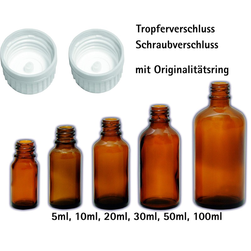 MV-Versand Homöopathieversand München 10 x 50 ml pharmacist bottle brown