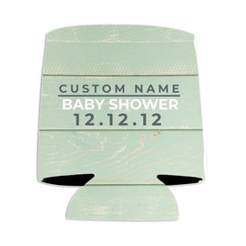 Custom Baby Shower Can Cooler - Popping Bottles Doesn't Have The Same Meaning Anymore - Mint Baby Shower (24)