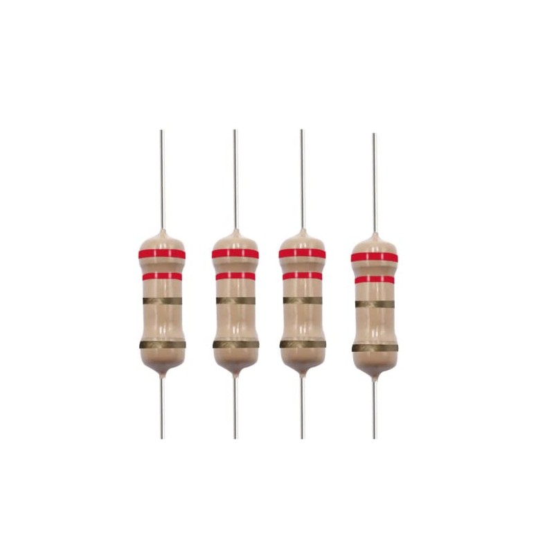 2.2 Ohm Resistors 1/4 W (0.25 Watts) 5% Tolerance, 2.2