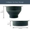 The Silicone Kitchen Silicone Microwave Popcorn Maker Collapsible Bowl, Non-Toxic,