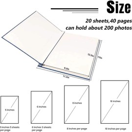 Large Adventure Book Photo Album Magnetic 13"x11.5"DIY,Handmade for Anniversary,Family Memories Accommodates 3x5 to 8x10Photos Inspired by 'Up',Perfect for Couples,Friend,Travel Memories(Movie Style)