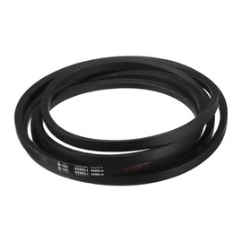 sourcing map B167 Classic Wrapped V-Belt, 170" Outside Circumference Wrapped Industrial Rubber V-Belt B Profile V-Belt for Industrial Machinery Equipment, Black