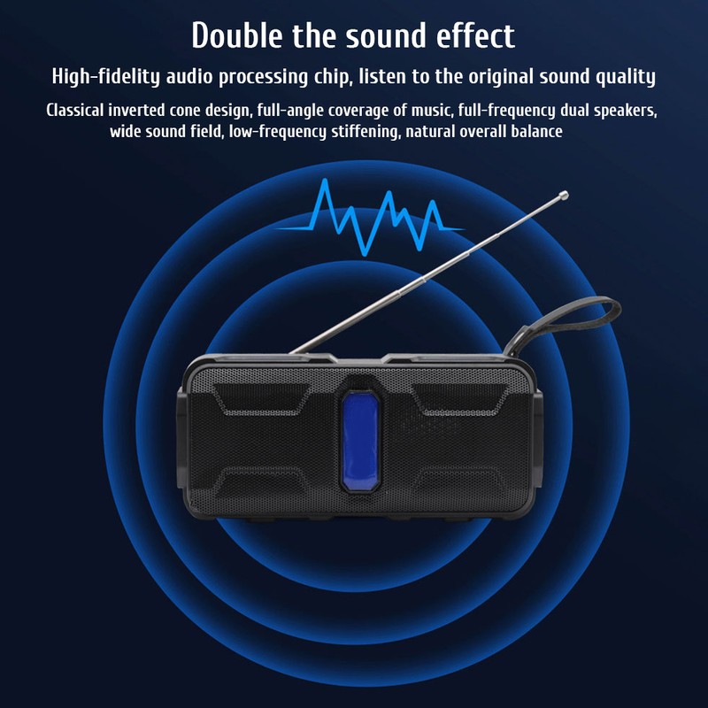 Emergency Portable Solar Radio AM FM Radio with LED Flashlight