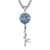 Hecate Key Necklace for Women Men Hekate Wheel Pendant Sterling