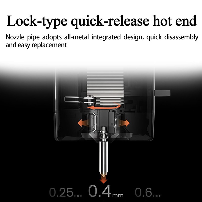 3PK 0.4mm Hardened Steel Integrated Nozzle for Anycubic Kobra X/Kobra