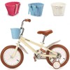 MEISO Front Bicycle Basket for Children, Woven Bicycle Basket with