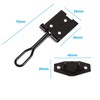 TERF® Wire Hasp and Staple Set Black 75mm [ 3