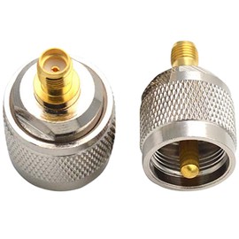 SMA to UHF Adapter, tunghey 2Pack Ham Radio Adapter SMA Female to UHF SO239 Male Adapter RF Connectors for CB Radio,Ham Radio Antenna,Walkie Talkie,Amateur Radio