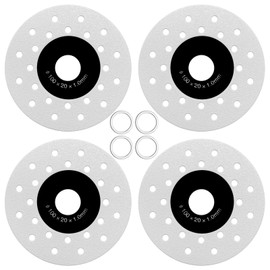 4Pcs Diamond Chamfered Saw Blades for Cutting and Grinding Tile Marble, 1mm Thin Cutting Disc for Angle Grinder Rock Slab Flat Piece for Ceramic Wine Bottles