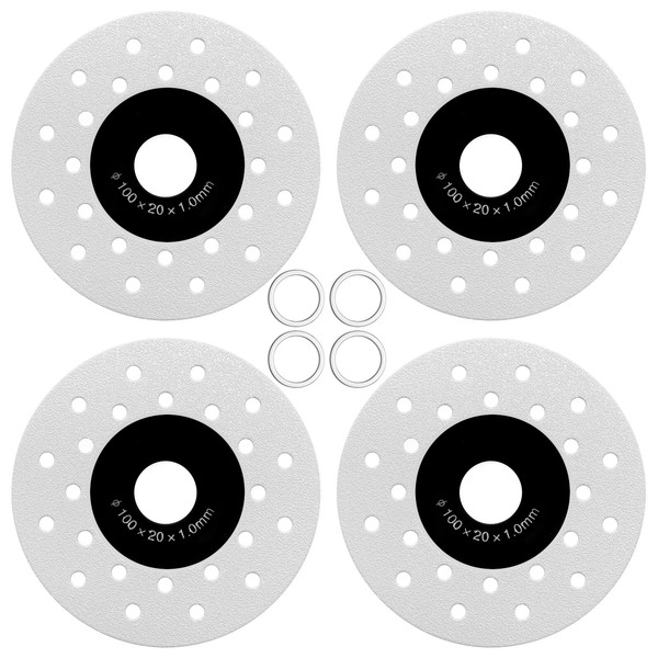 4Pcs Diamond Chamfered Saw Blades for Cutting and Grinding Tile