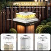 Solar Post Cap Lights 6 Packs, Waterproof Fence Post Solar
