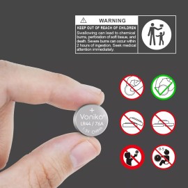 Ultra Voniko AG13 LR44 Batteries 20 Pack—[Ultra Power] Premium   1.5 Volt LR44