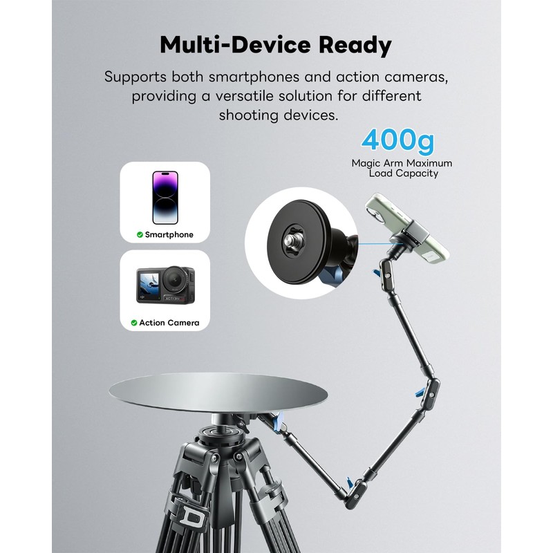 360 Degree Rotation Smartphone Spinner,DIY Photography Turntable Photo Booth for