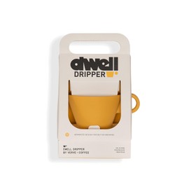 Verve Dwell Dripper Pour Over Coffee Maker Set, Non-Electric Coffee Dripper, Manual Brew Maker (Yellow)